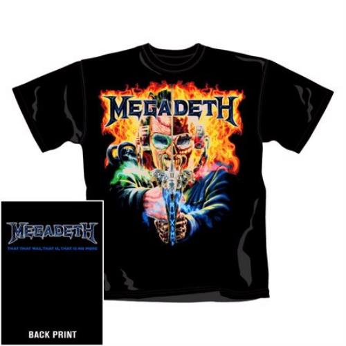 Megadeth 2 Face Vic T-Shirt - Medium t-shirt UK MEGTSFA415333