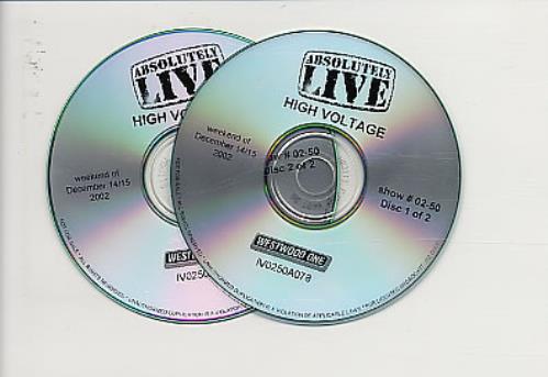 Megadeth Absolutely Live High Voltage 2 CD album set (Double CD) US MEG2CAB256336