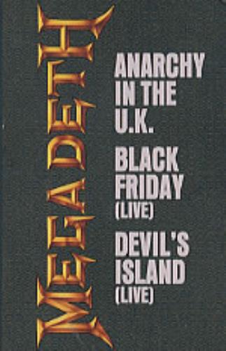 Megadeth Anarchy In The U.K. cassette single US MEGCSAN324313