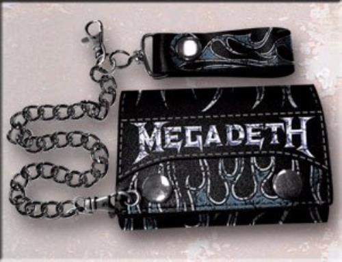 Megadeth Blue Flames Leather Wallet memorabilia UK MEGMMBL374733