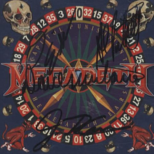 Megadeth Capitol Punishment - Autographed CD album (CDLP) US MEGCDCA338842