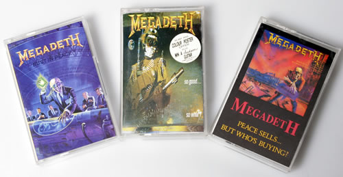 Megadeth Collection of 3 Albums cassette album UK MEGCLCO550162