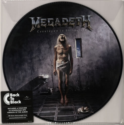 Megadeth Countdown To Extinction - Back To Black picture disc LP (vinyl picture disc album) UK MEGPDCO616089