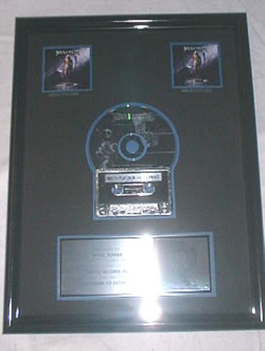 Megadeth Countdown To Extinction award disc US MEGAWCO211914