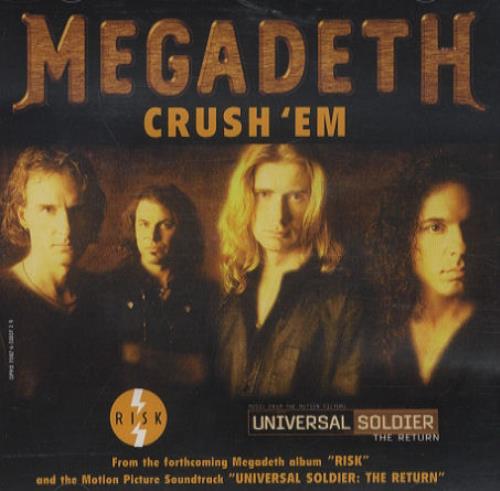 Megadeth Crush 'em CD single (CD5 / 5") US MEGC5CR141162