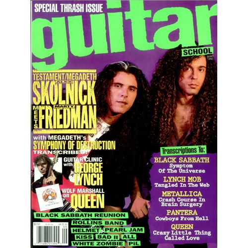 Megadeth Guitar School - September 1992 magazine US MEGMAGU425964