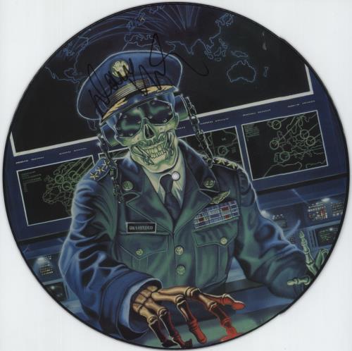 Megadeth Holy Wars - Autographed 12" vinyl picture disc (12 inch picture record) UK MEG2PHO871573