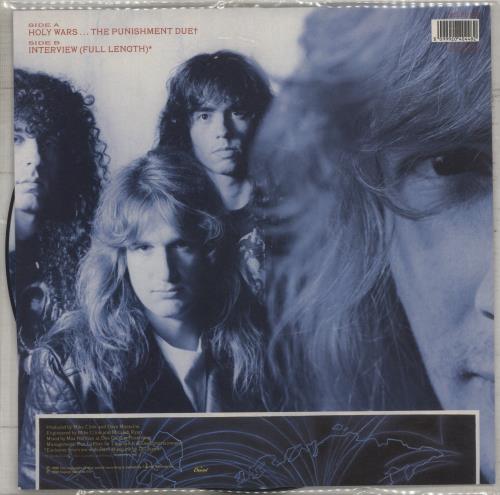 Megadeth Holy Wars - Autographed 12" vinyl picture disc (12 inch picture record) UK MEG2PHO871573