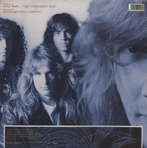 Megadeth Holy Wars 12" vinyl picture disc (12 inch picture record) UK MEG2PHO00981