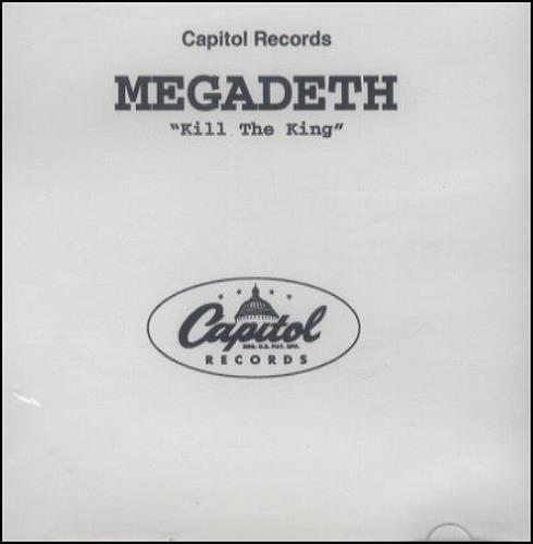 Megadeth Kill The King CD-R acetate US MEGCRKI202183