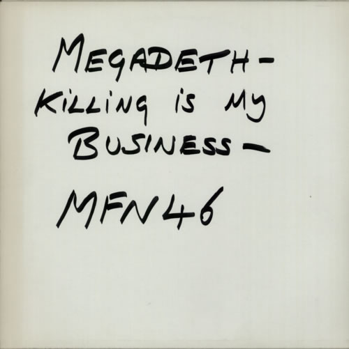 Megadeth Killing Is My Business - Test Pressing vinyl LP album (LP record) UK MEGLPKI600276