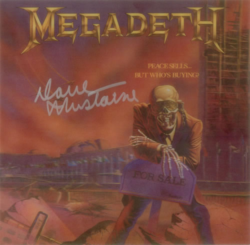 Megadeth Peace Sells... But Who's Buying - Autographed display US MEGDIPE542237