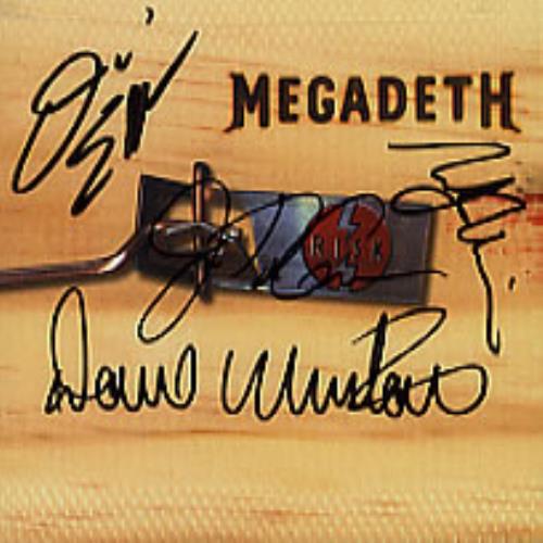Megadeth Risk - Autographed CD album (CDLP) US MEGCDRI281049