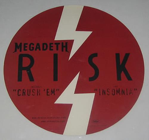 Megadeth Risk - AUTOGRAPHED display US MEGDIRI369363