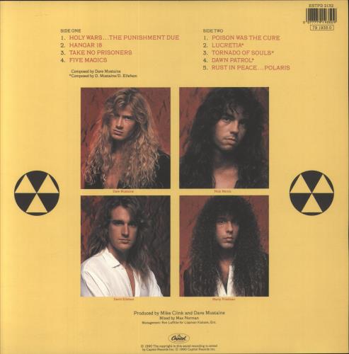 Megadeth Rust In Peace - Autographed picture disc LP (vinyl picture disc album) UK MEGPDRU186819