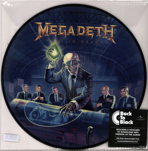 Megadeth Rust In Peace - Back To Black picture disc LP (vinyl picture disc album) UK MEGPDRU616088