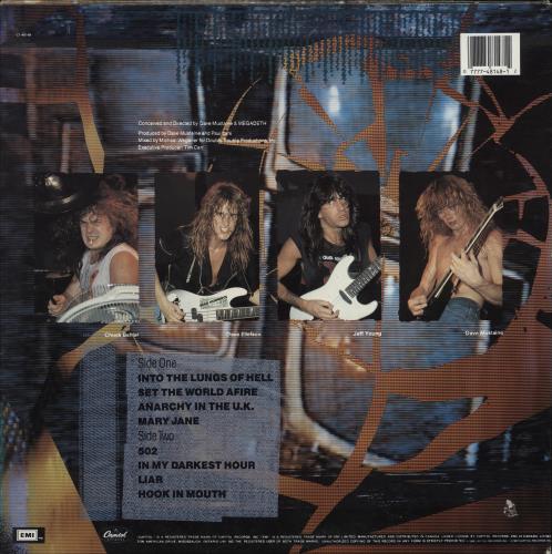 Megadeth So Far, So Good... So What! vinyl LP album (LP record) Canadian MEGLPSO780265