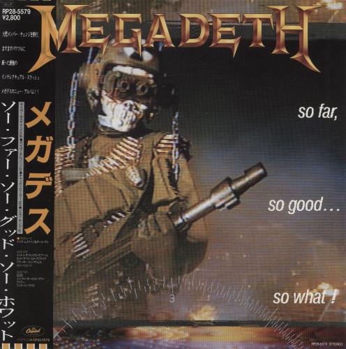Megadeth So Far, So Good...So What! vinyl LP album (LP record) Japanese MEGLPSO427042