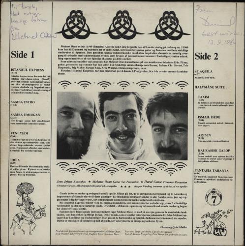 Mehmet Ozan Istanbul Express - signed vinyl LP album (LP record) UK 28QLPIS764246