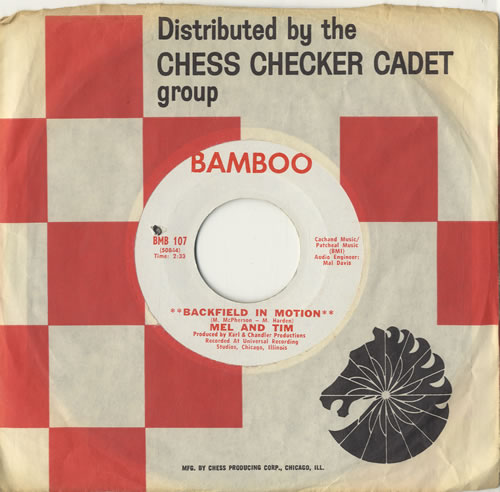 Mel And Tim Backfield In Motion 7" vinyl single (7 inch record / 45) US NLQ07BA598956