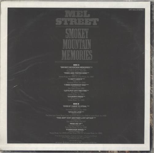 Mel Street Smokey Mountain Memories vinyl LP album (LP record) US NHMLPSM721301