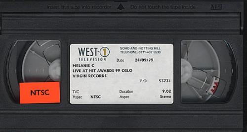 Melanie C Live At The Hit Awards 99 Oslo video (VHS or PAL or NTSC) Mexican M.CVILI202196