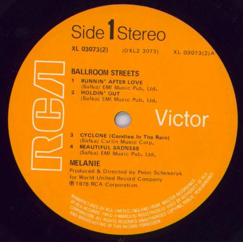 Melanie Ballroom Streets 2-LP vinyl record set (Double LP Album) UK MLA2LBA832097