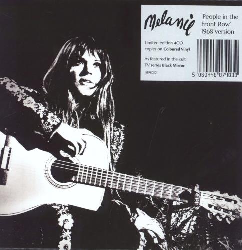 Melanie People In The Front Row - Orange Vinyl 7" vinyl single (7 inch record / 45) UK MLA07PE828148