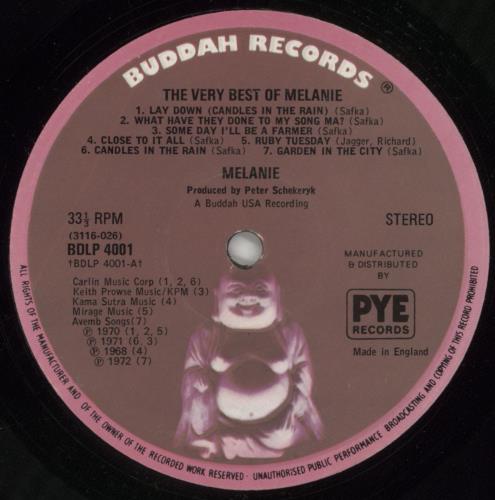 Melanie The Very Best Of Melanie - 2nd vinyl LP album (LP record) UK MLALPTH391344