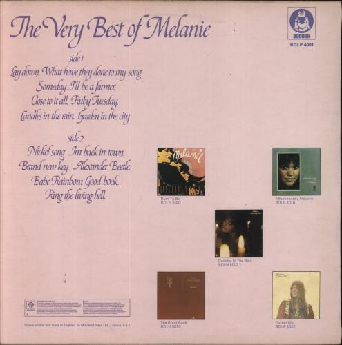 Melanie The Very Best Of Melanie - 2nd vinyl LP album (LP record) UK MLALPTH391344