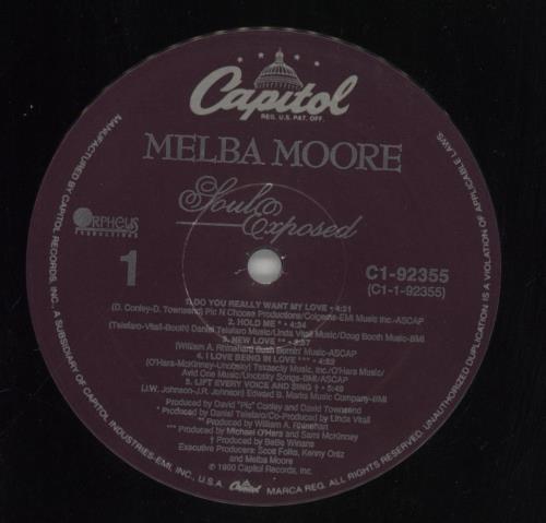 Melba Moore Soul Exposed vinyl LP album (LP record) US MP3LPSO859021