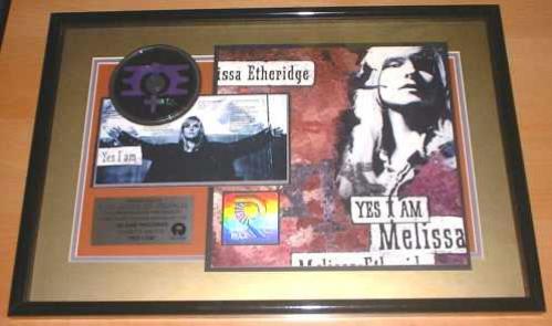 Melissa Etheridge Yes I Am award disc US ETHAWYE139833