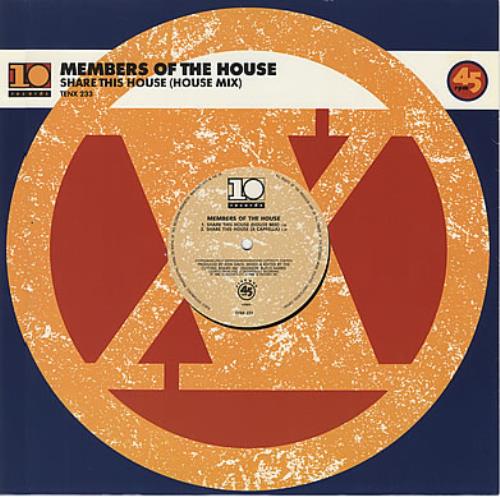 Members Of The House Share This House 12" vinyl single (12 inch record / Maxi-single) UK MEU12SH372645