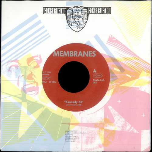Membranes Kennedy 63/ Spike Milligan's Tape Recorder 7" vinyl single (7 inch record / 45) German EMS07KE508547