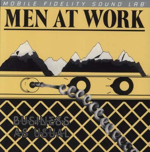 Men At Work Business As Usual - Silver Label Series vinyl LP album (LP record) US MENLPBU886083