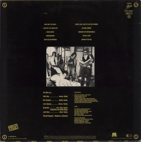 Men At Work Business As Usual - Stickered sleeve - EX vinyl LP album (LP record) UK MENLPBU665571