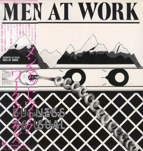 Men At Work Business As Usual vinyl LP album (LP record) Japanese MENLPBU430606