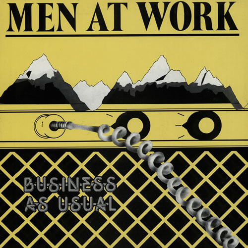 Men At Work Business As Usual vinyl LP album (LP record) UK MENLPBU566505