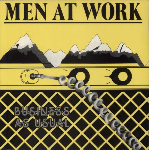 Men At Work Business As Usual vinyl LP album (LP record) UK MENLPBU878528