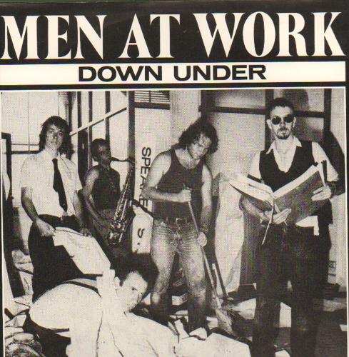 Men At Work Down Under 7" vinyl single (7 inch record / 45) Dutch MEN07DO661520