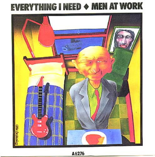 Men At Work Everything I Need 7" vinyl single (7 inch record / 45) UK MEN07EV293876