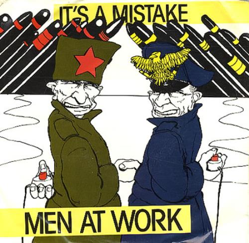 Men At Work It's A Mistake 7" vinyl single (7 inch record / 45) Colombian MEN07IT347746