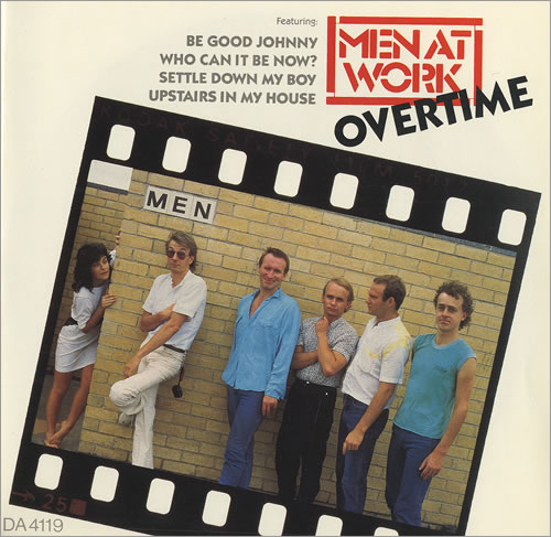 Men At Work Overtime - Double pack 7" vinyl single (7 inch record / 45) UK MEN07OV222656