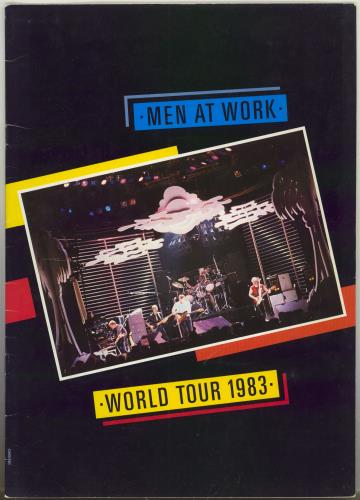 Men At Work World Tour 1983 + ticket stubs tour programme UK MENTRWO788512