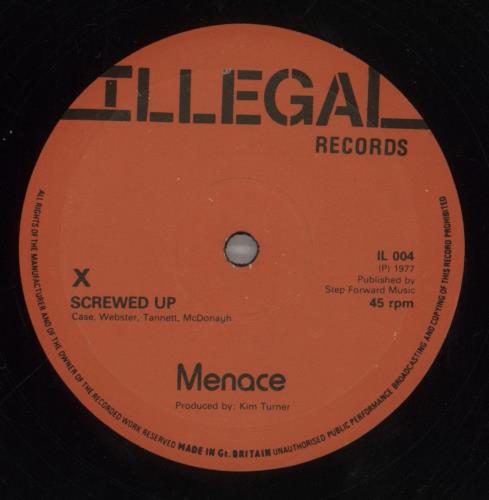 Menace Screwed Up - VG 12" vinyl single (12 inch record / Maxi-single) UK MN012SC692569