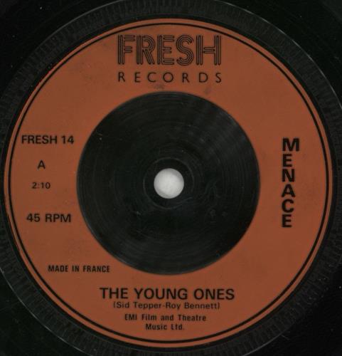 Menace The Young Ones 7" vinyl single (7 inch record / 45) UK MN007TH669439