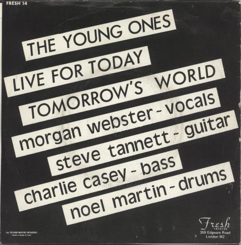 Menace The Young Ones 7" vinyl single (7 inch record / 45) UK MN007TH669439