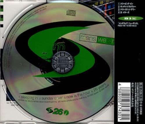 Menswear Sleeping In CD single (CD5 / 5") Japanese MNSC5SL80085