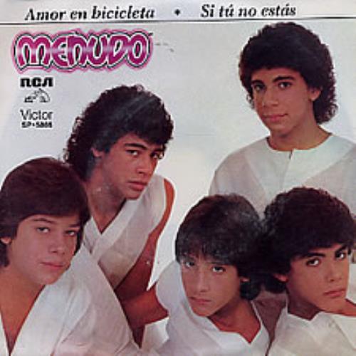 Menudo Amor En Bicicleta 7" vinyl single (7 inch record / 45) Mexican MNU07AM259465