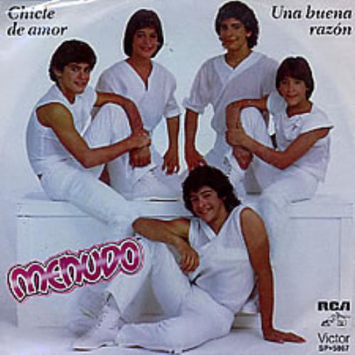 Menudo Chicle De Amor 7" vinyl single (7 inch record / 45) Mexican MNU07CH259467
